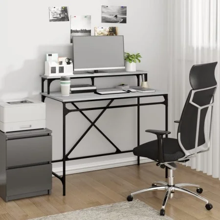 Schreibtisch aus Sonoma-Graueisen und Sperrholz, 100 x 50 x 90 cm von vidaXL, Schreibtische - Ref: Foro24-826702, Preis: 60,3...