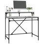 Sonoma gray iron and plywood desk 100x50x90 cm by vidaXL, Desks - Ref: Foro24-826702, Price: 61,23 €, Discount: %