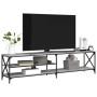 TV-Schrank Sonoma aus grauem Metall und Sperrholz, 200 x 40 x 50 cm von vidaXL, TV-Möbel - Ref: Foro24-826742, Preis: 80,54 €...