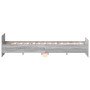 Estructura de cama con cabecero piecero gris Sonoma 140x190 cm