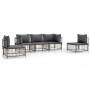 5-piece garden furniture set and anthracite PE rattan cushions by vidaXL, Outdoor sofas - Ref: Foro24-3186717, Price: 406,33 ...