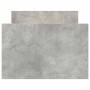 Estructura de cama con cabecero piecero gris hormigón 100x200cm