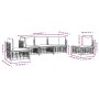 5-teiliges Gartenmöbel-Set und anthrazitfarbene PE-Rattan-Kissen von vidaXL, Outdoor-Sofas - Ref: Foro24-3186717, Preis: 406,...