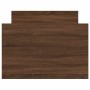Estructura de cama con cabecero piecero roble marrón 90x200 cm