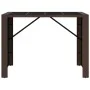 High bar table with brown PE rattan glass surface 145x80x110 cm by vidaXL, Garden tables - Ref: Foro24-362596, Price: 160,66 ...