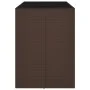 High bar table with brown PE rattan glass surface 145x80x110 cm by vidaXL, Garden tables - Ref: Foro24-362596, Price: 160,66 ...