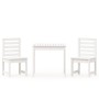 Garden table and chairs 3 pieces solid white pine wood by vidaXL, Garden sets - Ref: Foro24-3154672, Price: 225,14 €, Discoun...