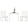 Garden table and chairs 3 pieces solid white pine wood by vidaXL, Garden sets - Ref: Foro24-3154672, Price: 225,14 €, Discoun...