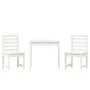 Gartentisch und Stühle 3-teilig aus massivem weißem Kiefernholz von vidaXL, Gartensets - Ref: Foro24-3154672, Preis: 221,64 €...