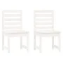 Gartentisch und Stühle 3-teilig aus massivem weißem Kiefernholz von vidaXL, Gartensets - Ref: Foro24-3154672, Preis: 221,64 €...