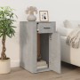 Concrete gray plywood desk cabinet 40x49x75 cm by vidaXL, Closets and storage - Ref: Foro24-816796, Price: 63,11 €, Discount: %