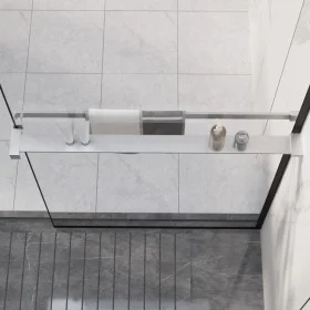 Wandduschablage aus Chromaluminium 80 cm von vidaXL, Badezimmerzubehör - Ref: Foro24-153620, Preis: 48,16 €, Rabatt: %