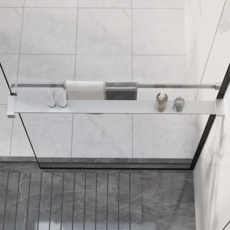 Estante para pared de ducha aluminio cromado 80 cm de vidaXL, Accesorios para el baño - Ref: Foro24-153620, Precio: 48,16 €, ...