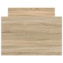 Estructura de cama con cabecero piecero roble Sonoma 90x190 cm