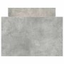Estructura de cama con cabecero piecero gris hormigón 90x190cm