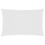 Toldo de vela rectangular tela Oxford blanco 6x8 m