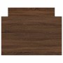 Estructura de cama con cabecero piecero roble marrón 90x190 cm