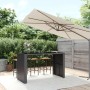 Stehtisch PE Rattan und schwarzes Glas Oberfläche 185x80x110 cm von vidaXL, Gartentische - Ref: Foro24-362600, Preis: 282,91 ...