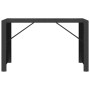 Stehtisch PE Rattan und schwarzes Glas Oberfläche 185x80x110 cm von vidaXL, Gartentische - Ref: Foro24-362600, Preis: 282,91 ...
