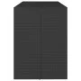 High bar table made of PE rattan and black glass surface, measuring 185x80x110 cm. by vidaXL, Garden tables - Ref: Foro24-362...
