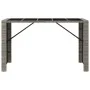 High bar table with gray PE rattan glass surface 185x80x110 cm by vidaXL, Garden tables - Ref: Foro24-362601, Price: 182,36 €...