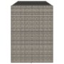 Hoher Stehtisch mit grauer PE-Rattan-Glasoberfläche 185x80x110 cm von vidaXL, Gartentische - Ref: Foro24-362601, Preis: 184,2...