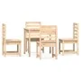 Garten-Essgruppe 5-teilig aus massivem Kiefernholz von vidaXL, Gartensets - Ref: Foro24-3154677, Preis: 255,47 €, Rabatt: %