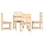 Garten-Essgruppe 5-teilig aus massivem Kiefernholz von vidaXL, Gartensets - Ref: Foro24-3154677, Preis: 255,47 €, Rabatt: %