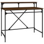 Iron and oak brown plywood desk 100x50x90 cm by vidaXL, Desks - Ref: Foro24-826703, Price: 64,78 €, Discount: %