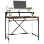 Iron and oak brown plywood desk 100x50x90 cm by vidaXL, Desks - Ref: Foro24-826703, Price: 64,78 €, Discount: %