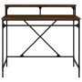 Iron and oak brown plywood desk 100x50x90 cm by vidaXL, Desks - Ref: Foro24-826703, Price: 64,78 €, Discount: %