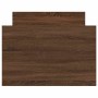 Estructura de cama con cabecero piecero roble marrón 75x190 cm