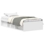 Estructura de cama blanca 90x200 cm