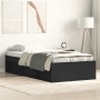 Estructura de cama negra 90x200 cm