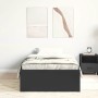 Estructura de cama negra 90x200 cm