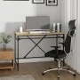 Schreibtisch aus Sonoma-Eichensperrholz und Eisen, 100 x 50 x 75 cm von vidaXL, Schreibtische - Ref: Foro24-826720, Preis: 10...