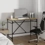 Schreibtisch aus Sonoma-Eichensperrholz und Eisen, 100 x 50 x 75 cm von vidaXL, Schreibtische - Ref: Foro24-826720, Preis: 10...