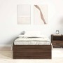 Estructura de cama roble marrón 90x200 cm