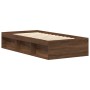 Estructura de cama roble marrón 90x200 cm