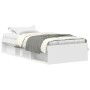 Estructura de cama blanca 100x200 cm