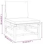Set de muebles de jardín 4 piezas bambú y cojines gris taupe de vidaXL, Conjuntos de jardín - Ref: Foro24-3155120, Precio: 55...
