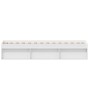 Estructura de cama blanca 100x200 cm