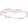 Estructura de cama blanca 100x200 cm