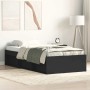 Estructura de cama negra 100x200 cm