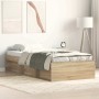Estructura de cama roble Sonoma 100x200 cm