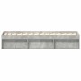 Estructura de cama gris hormigón 100x200 cm