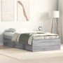 Estructura de cama gris Sonoma 100x200 cm
