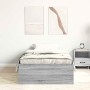 Estructura de cama gris Sonoma 100x200 cm