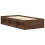 Estructura de cama roble marrón 100x200 cm