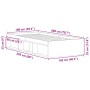 Estructura de cama roble marrón 100x200 cm